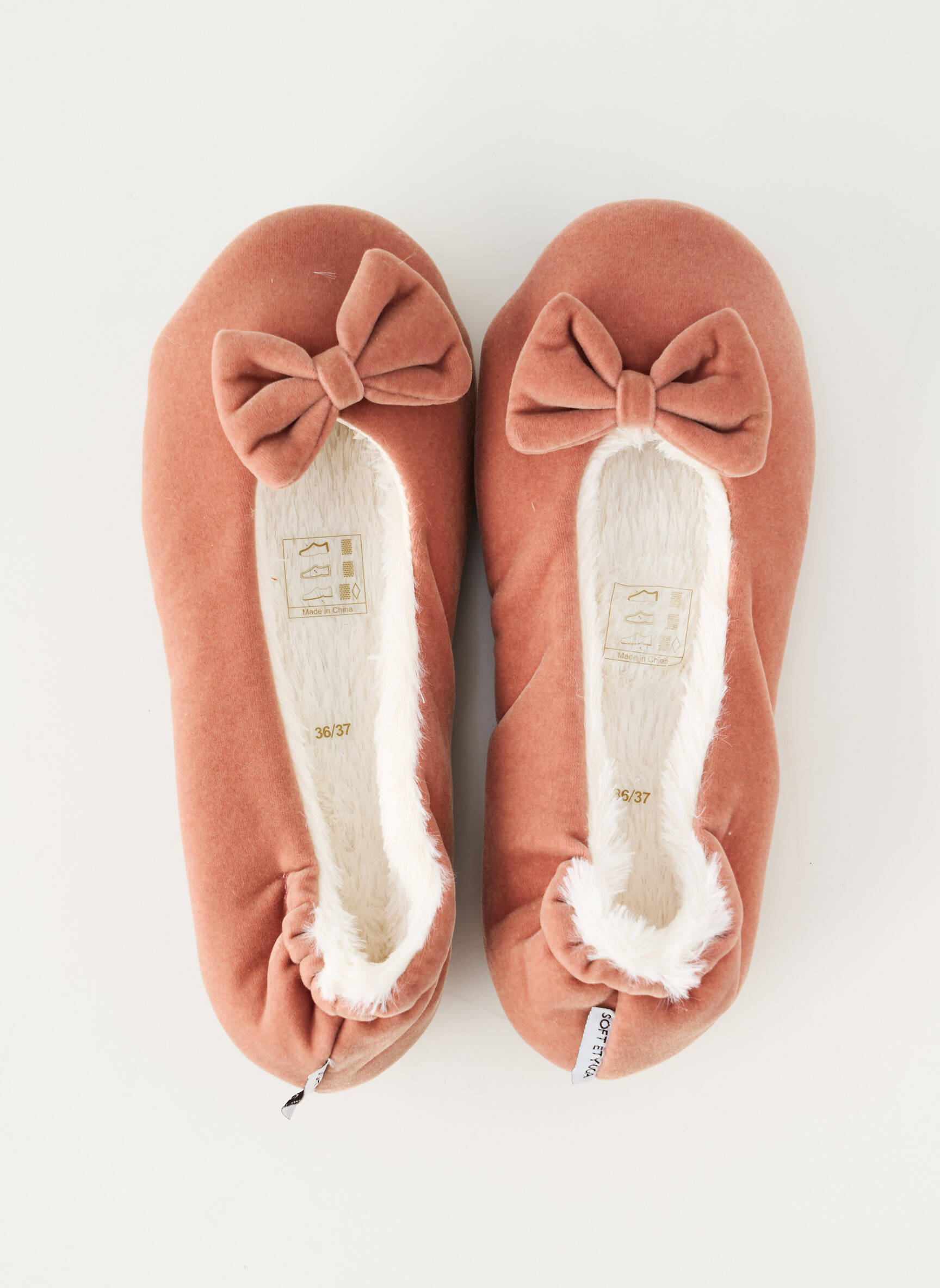 Bateliai/pantofliai apvalus mygtukas plokščias kulnas iki 3 cm rožinė SOFT ET YOGA moteris