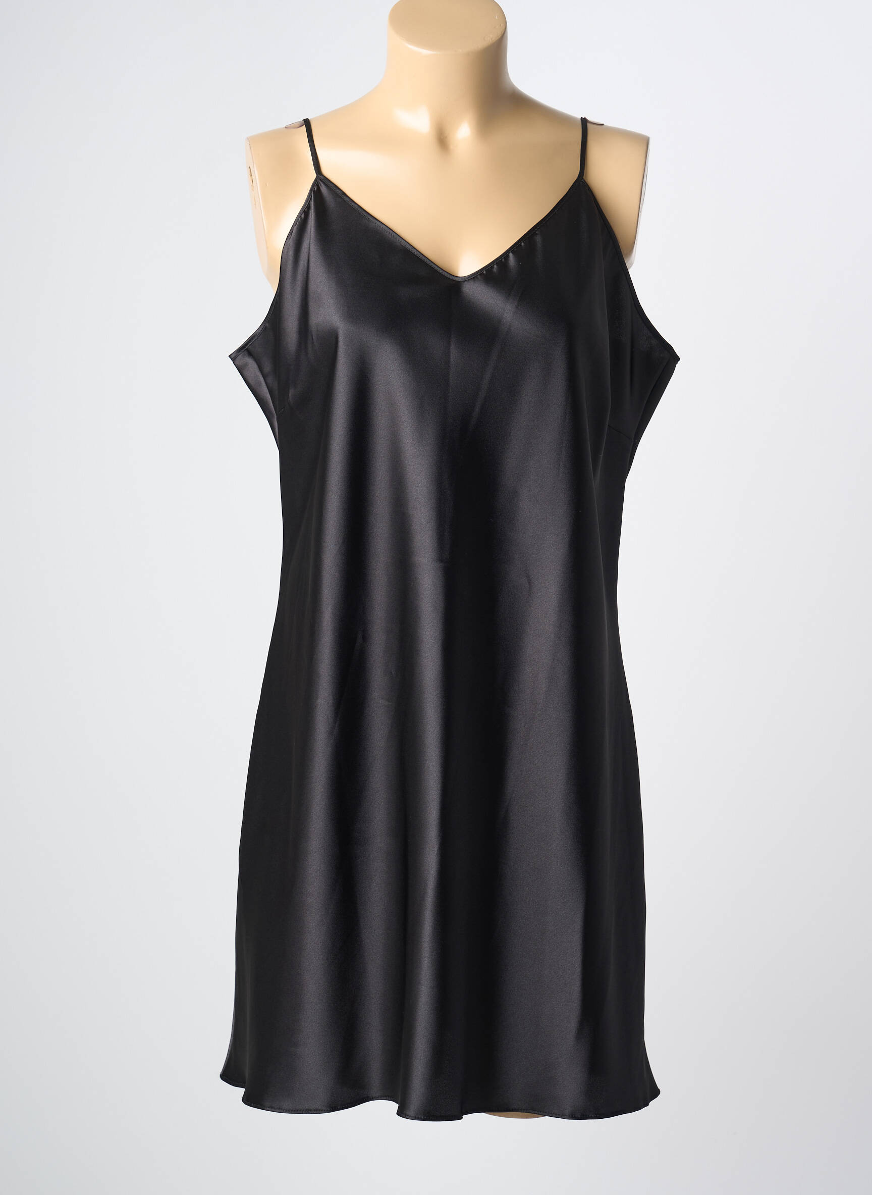 Naktinė suknelė/combinette tamprumas juodas LINGERIE ELIZABETH moteris