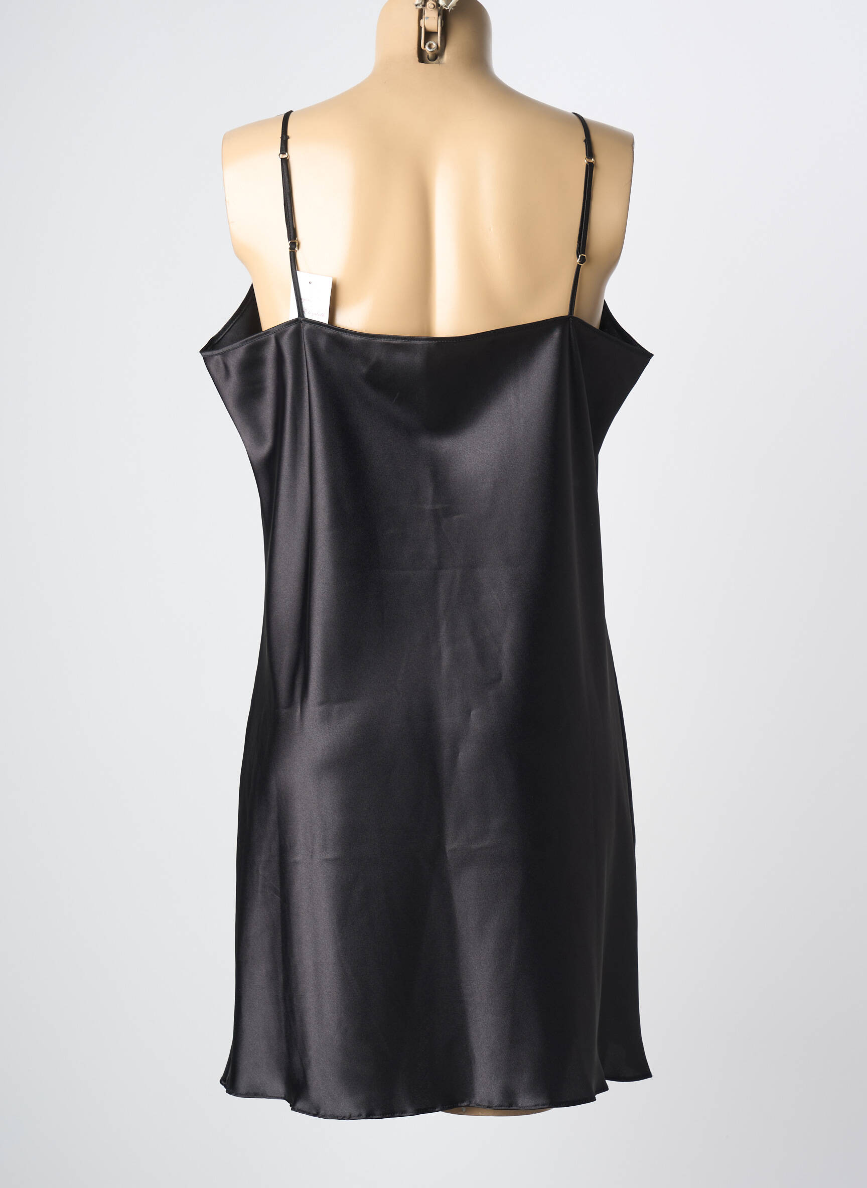 Naktinė suknelė/combinette tamprumas juodas LINGERIE ELIZABETH moteris