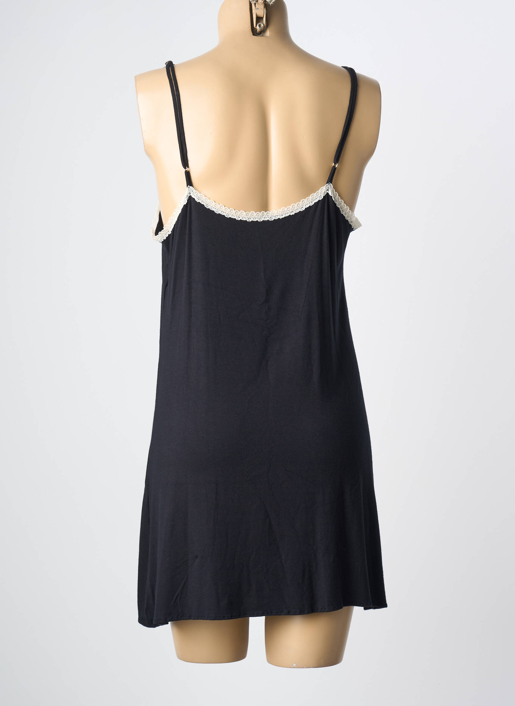 Naktinė suknelė/combinette tamprumas juodas LINGERIE ELIZABETH moteris