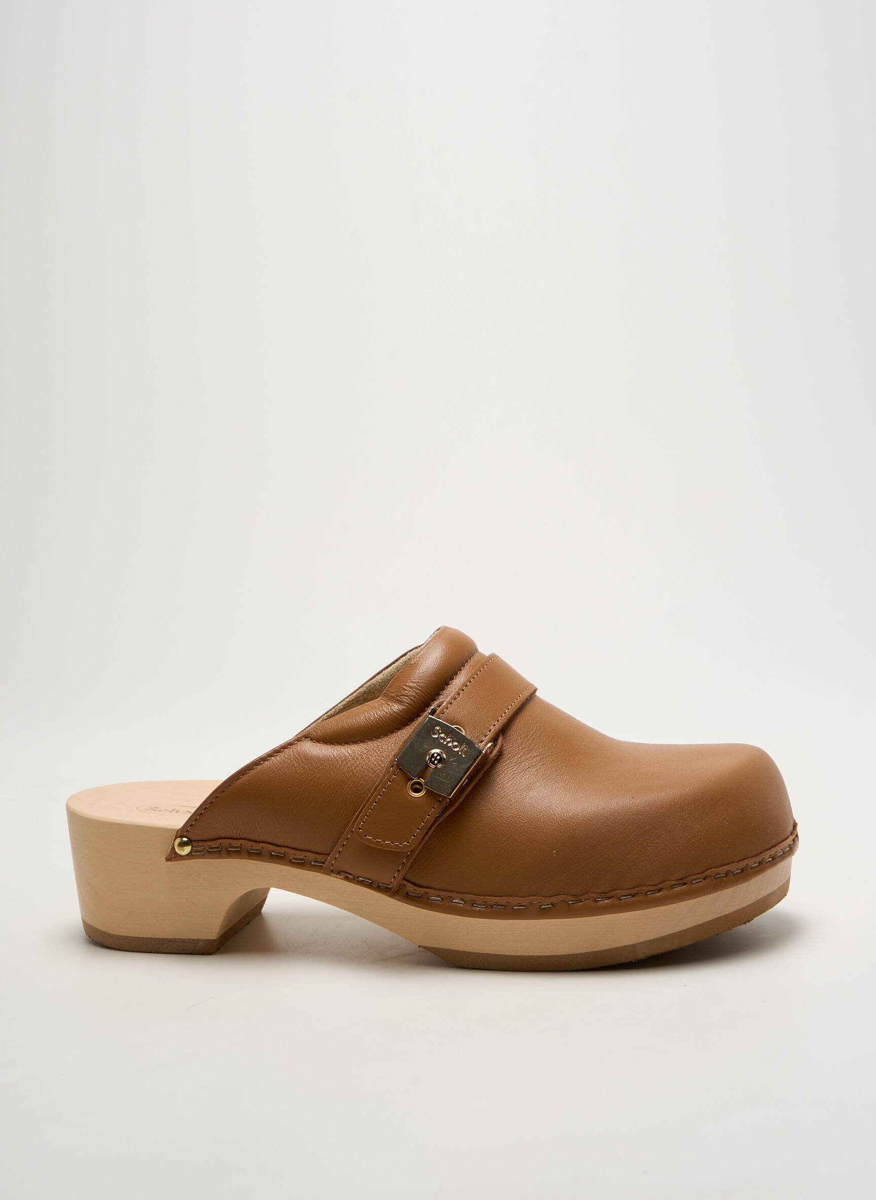 Mule/sabotai satino audinys kulnas nuo 4 iki 6 cm rudas SCHOLL moteris