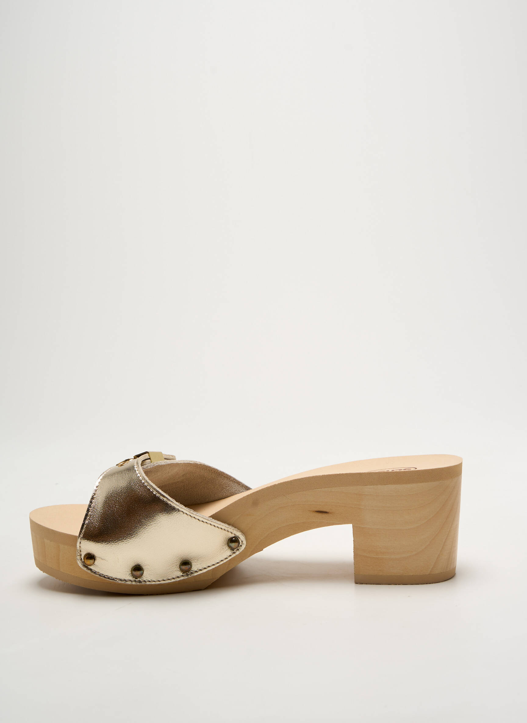 Mule/sabotai satino audinys kulnas nuo 4 iki 6 cm auksas SCHOLL moteris
