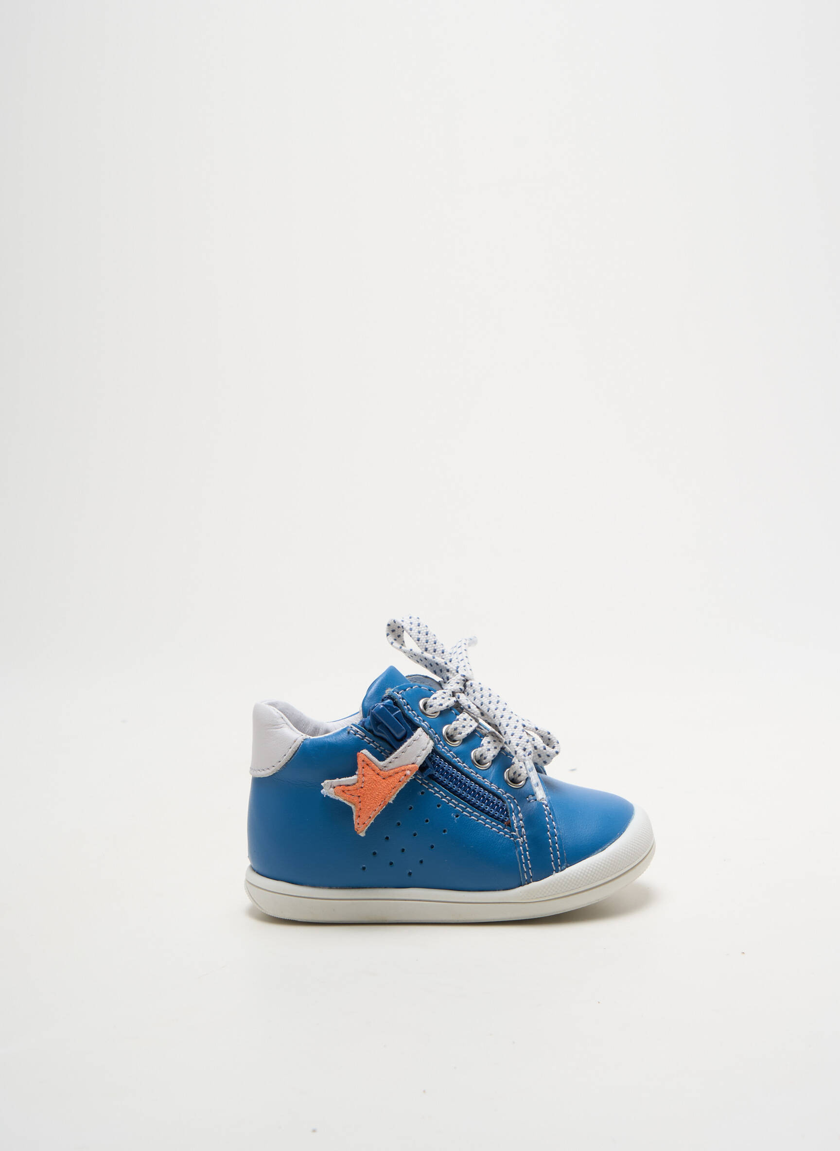 Bateliai užtrauktukas ir raišteliai apvalus mygtukas mėlyna BABYBOTTE berniukas