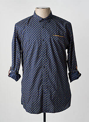Ilgomis rankovėmis marškinys kišenės mėlyna SCOTCH & SODA vyras