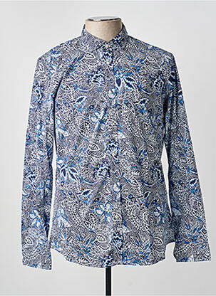 Ilgomis rankovėmis marškinys centrinė iškirptė mėlyna SCOTCH & SODA vyras