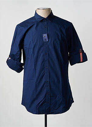 Ilgomis rankovėmis marškinys centrinė iškirptė mėlyna SCOTCH & SODA vyras