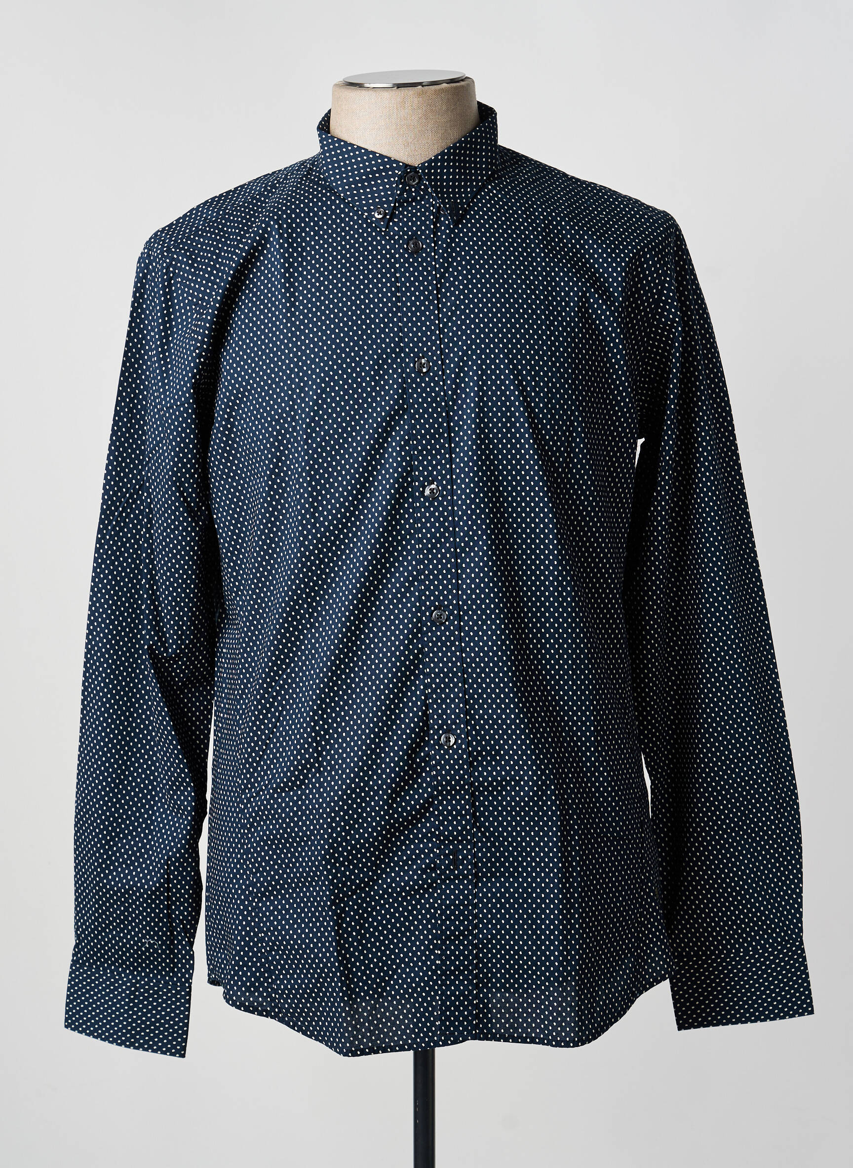 Ilgomis rankovėmis marškinys centrinė iškirptė mėlyna SCOTCH & SODA vyras