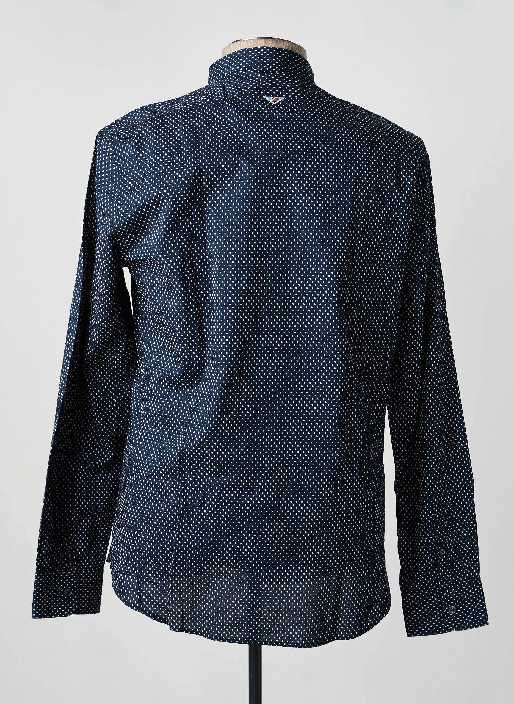 Ilgomis rankovėmis marškinys centrinė iškirptė mėlyna SCOTCH & SODA vyras