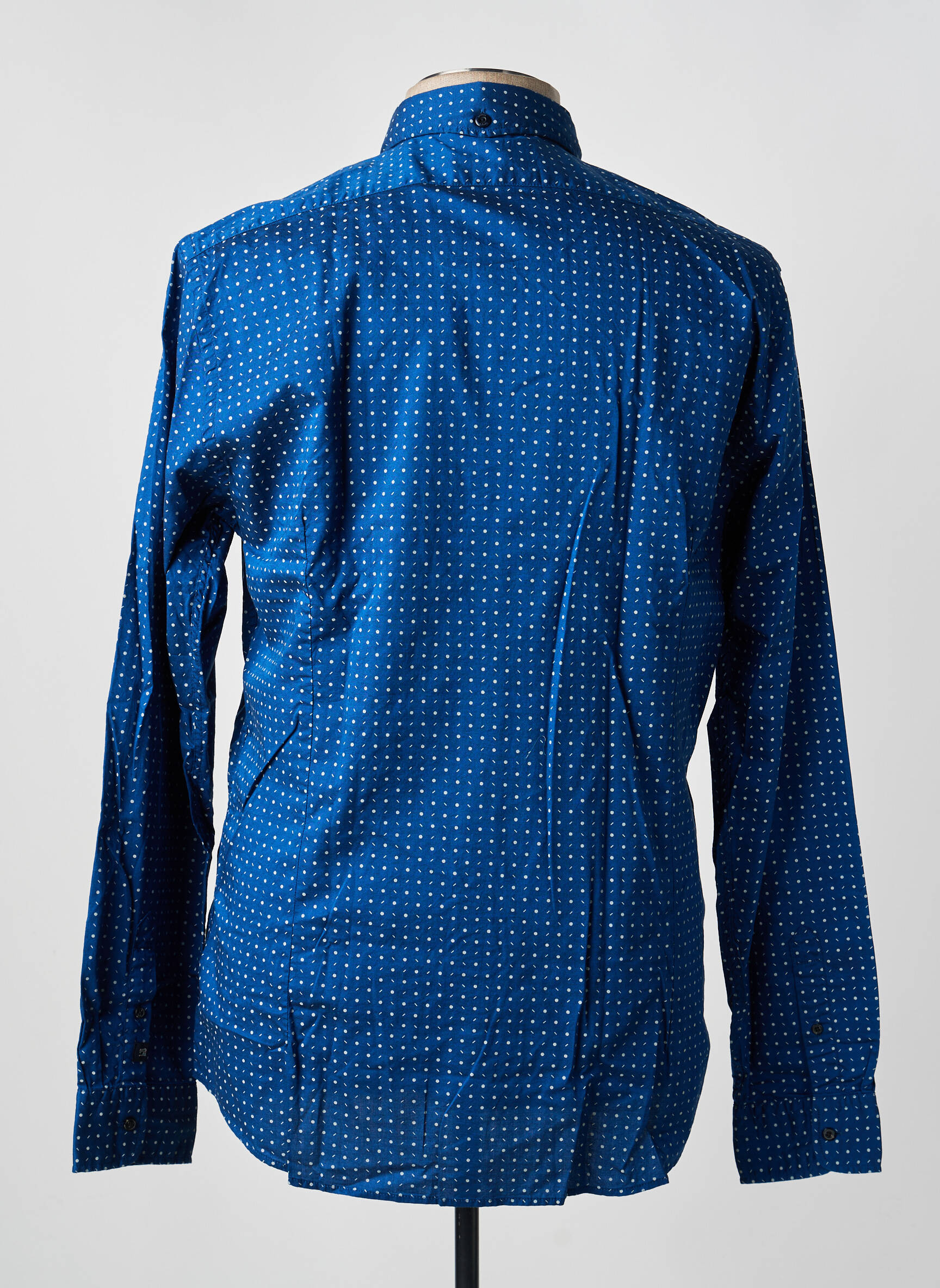 Ilgomis rankovėmis marškinys centrinė iškirptė mėlyna SCOTCH & SODA vyras