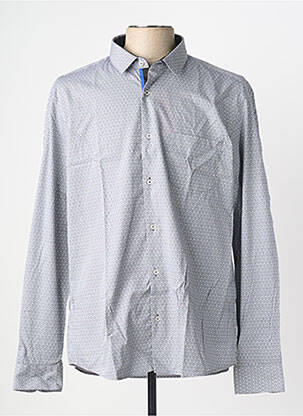 Ilgomis rankovėmis marškinys fantazijos raštas pilka FOX vyras