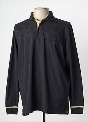 Polo ilgos rankovės ilgos rankovės juodas CLASSIC ALL BLACKS vyras