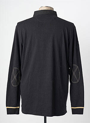 Polo ilgos rankovės ilgos rankovės juodas CLASSIC ALL BLACKS vyras