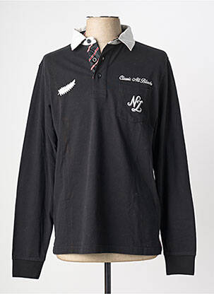 Polo ilgos rankovės ilgos rankovės juodas CLASSIC ALL BLACKS vyras
