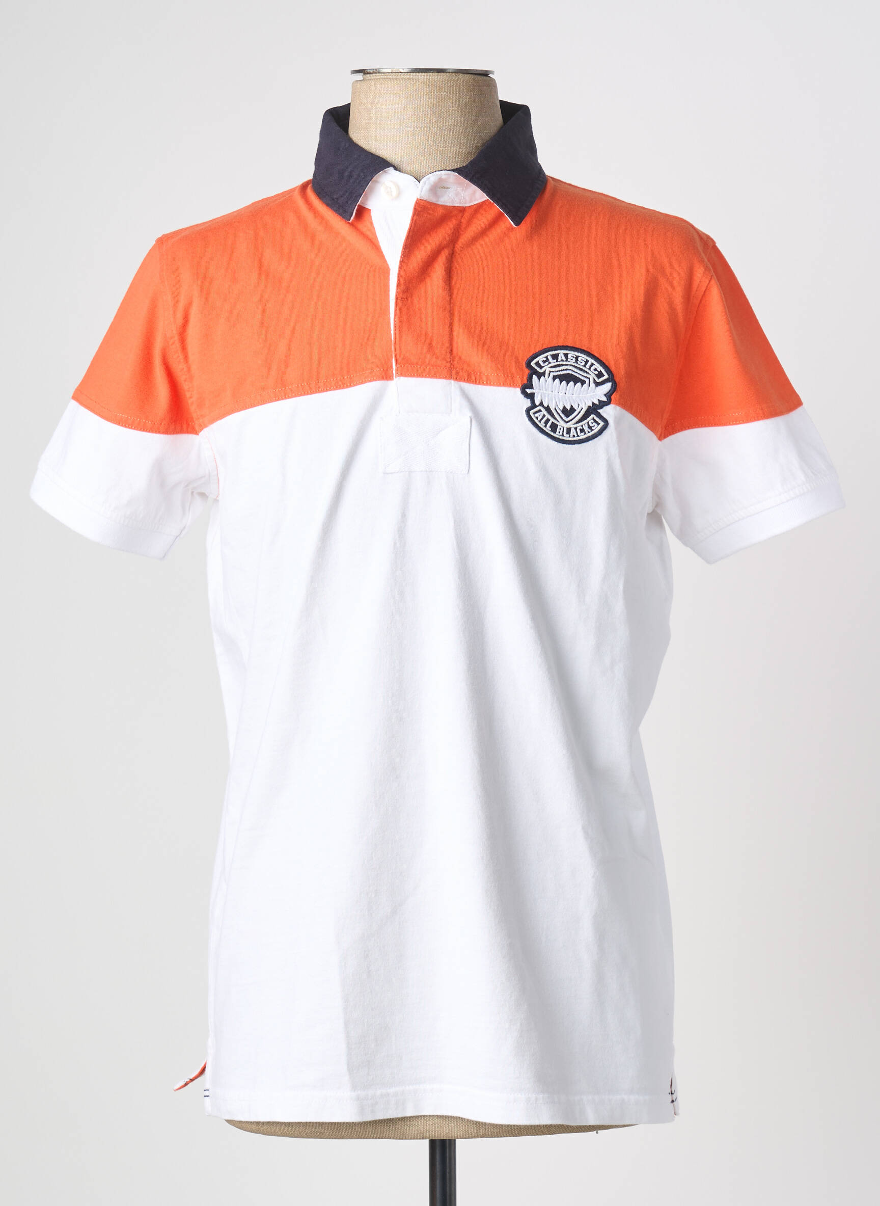 Polo jersey audinys trumpas rankovės oranžinė CLASSIC ALL BLACKS vyras