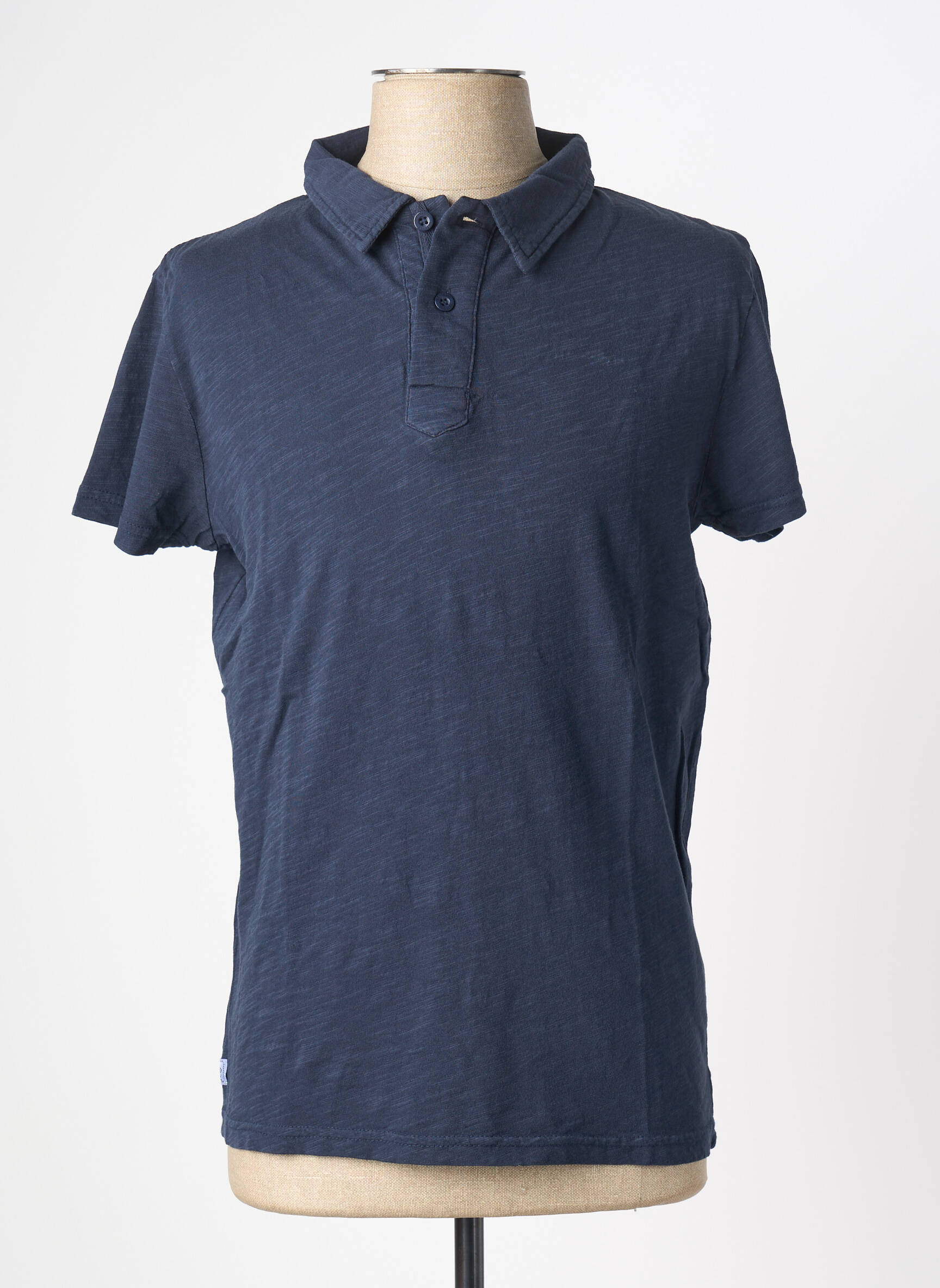 Polo jersey audinys trumpas rankovės mėlyna DEELUXE vyras