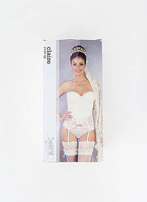 Lingerie rinkinys segtuko uždarymas baltas SELENE moteris