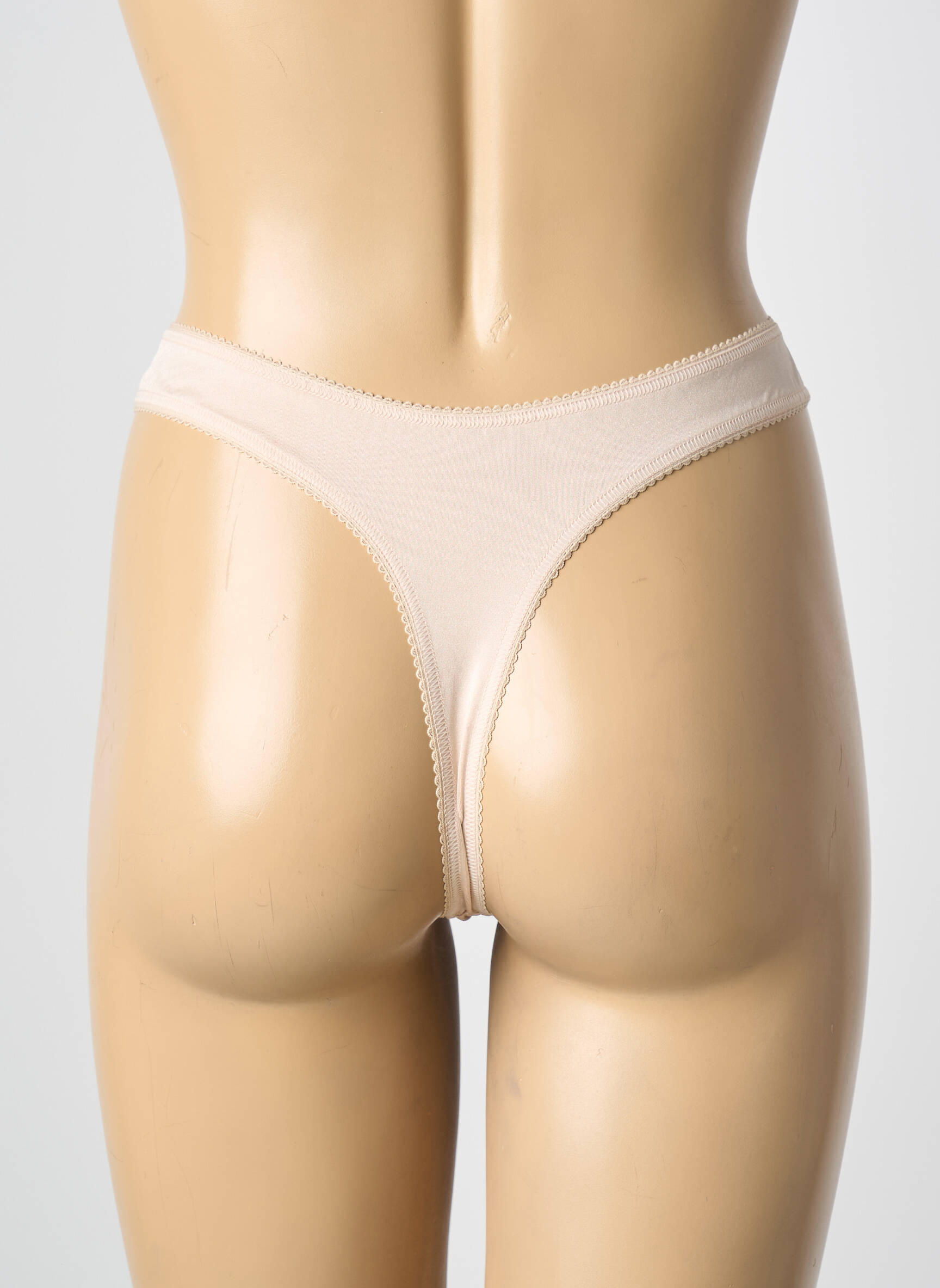 Tanga satino audinys bežinis OSORÉ moteris