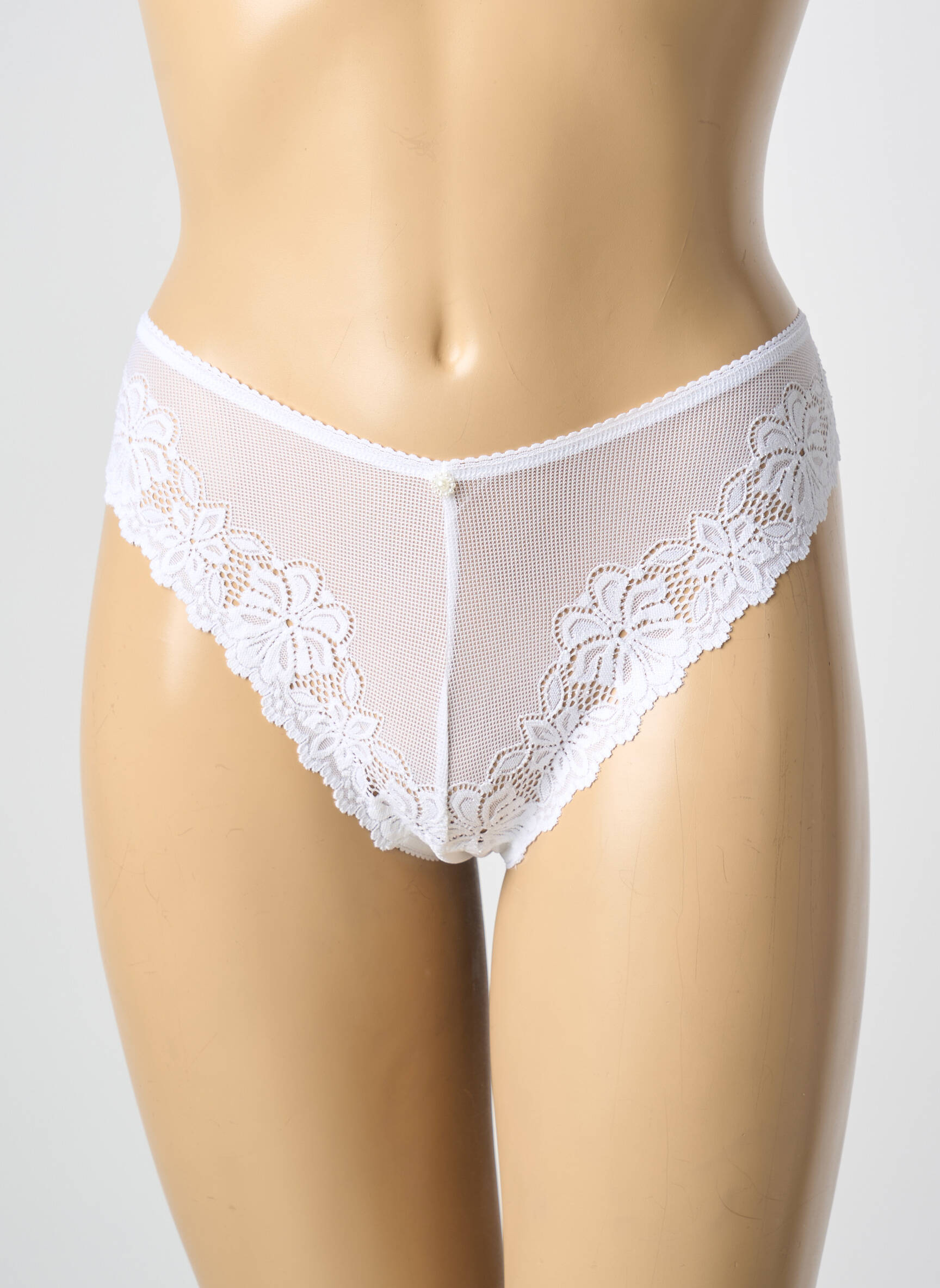 Tanga tamprumas baltas ALNA LINGERIE moteris