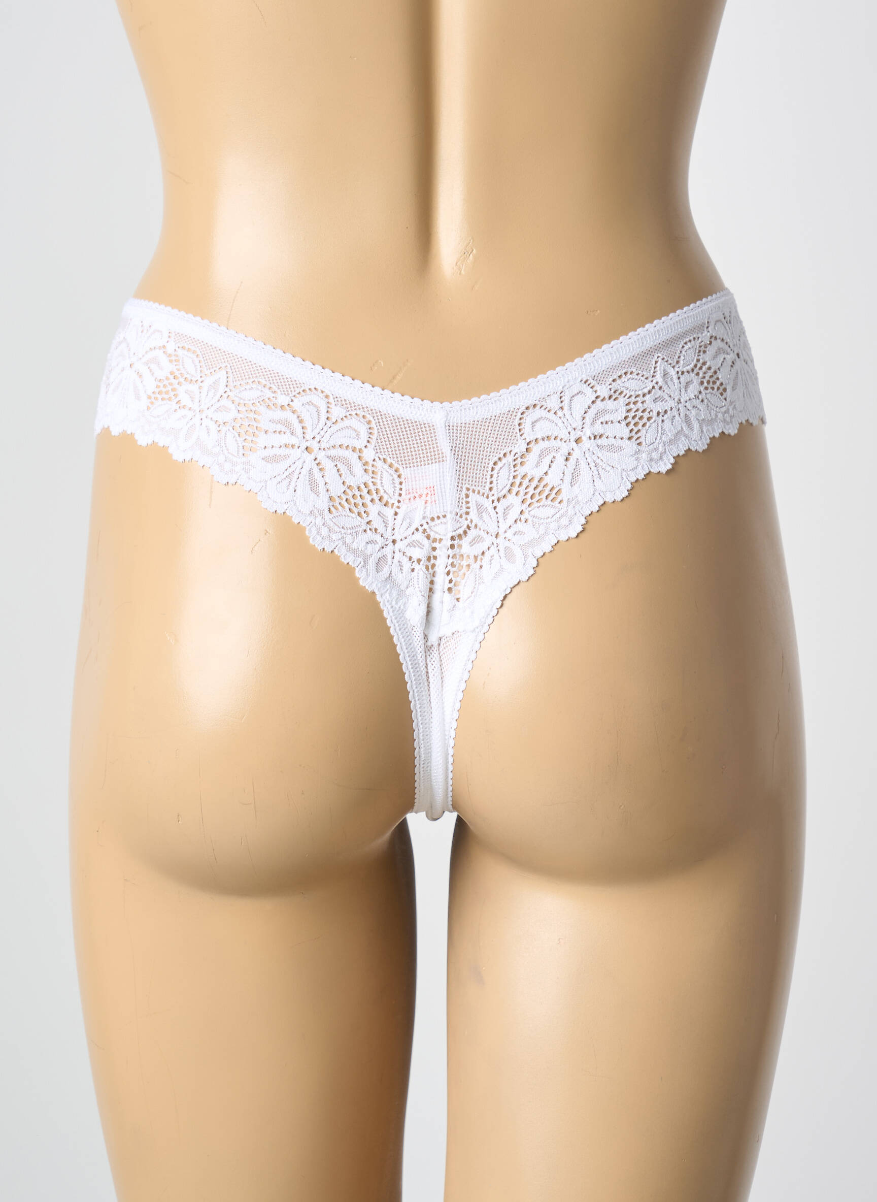 Tanga tamprumas baltas ALNA LINGERIE moteris