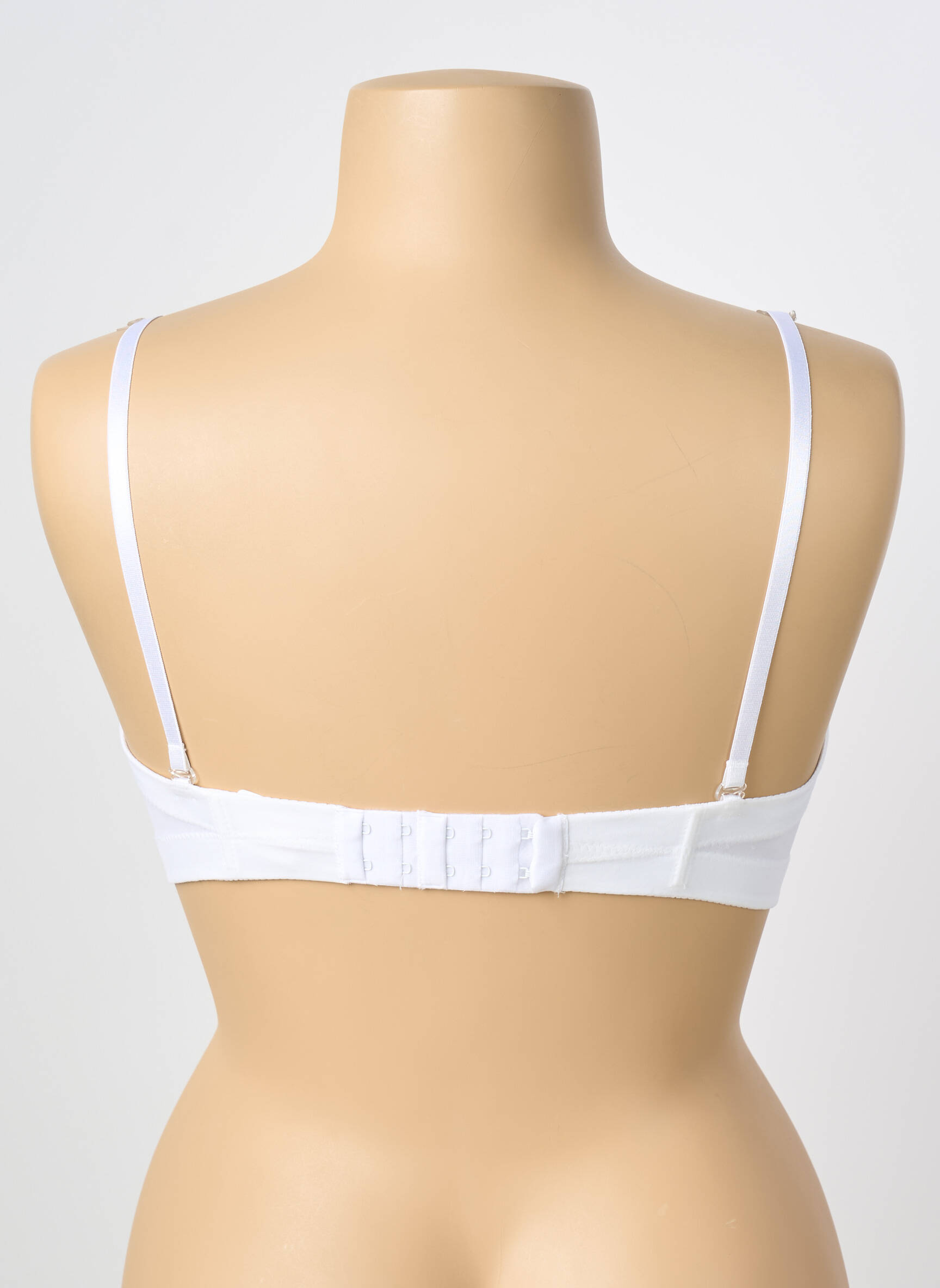 Liemenėlė satino efektas aukštas balkoninis liemenėlė baltas ALNA LINGERIE moteris