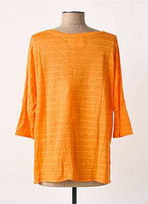 T-marškinys 3/4 rankovės 3/4 rankovės oranžinė ABSOLUT CASHMERE moteris