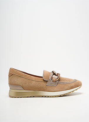 Slip-on batai nubuko audinys plokščias kulnas iki 3 cm rudas FUGITIVE BY FRANCESCO ROSSI moteris