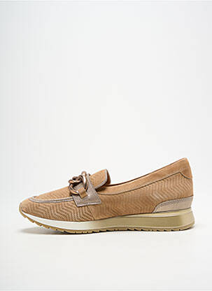 Slip-on batai nubuko audinys plokščias kulnas iki 3 cm rudas FUGITIVE BY FRANCESCO ROSSI moteris