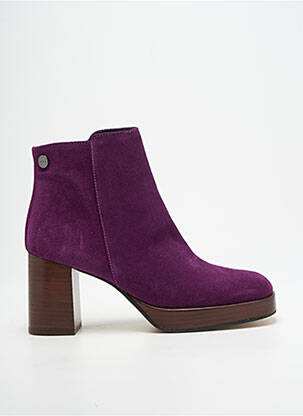 Batai/botai nubuko audinys kulnas nuo 7 iki 9 cm violetinis ADIGE moteris