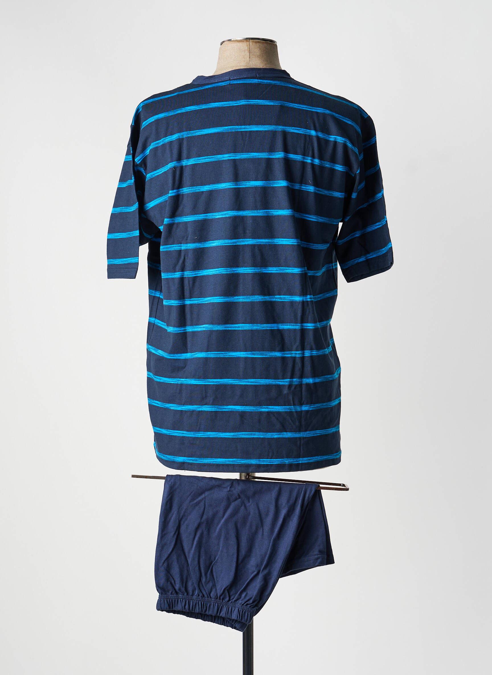 Pižamos šortas tamprumas mėlyna MASSANA vyras