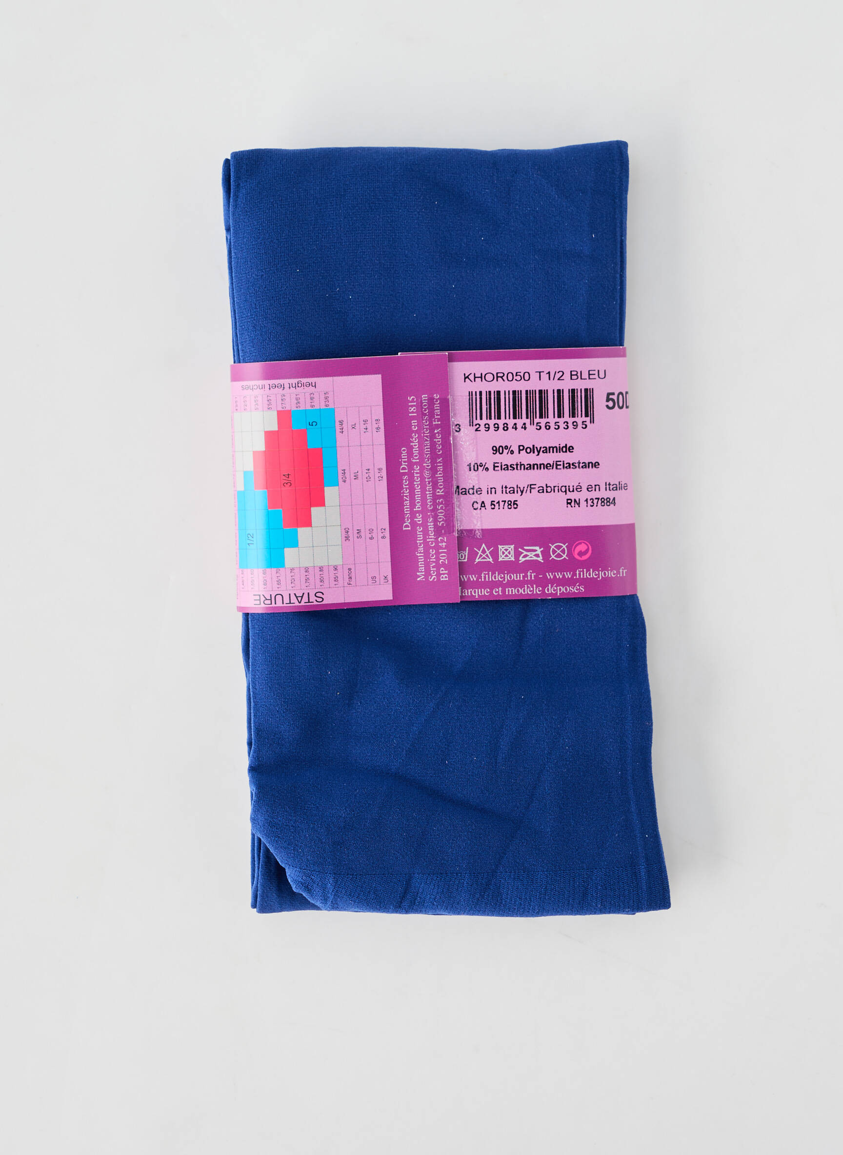 Kojinės tamprumas mėlyna FIL DE JOUR moteris
