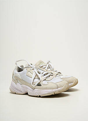 Bėgimo bateliai apvalus mygtukas kulnas nuo 4 iki 6 cm baltas ADIDAS moteris