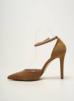 Aukštakulniai nubuko audinys 10 cm ir daugiau aukštakulniai rudas TOSCA BLU SHOES moteris