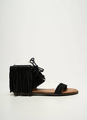 Sandalai/nu pėdos atvira pabaiga plokščias kulnas iki 3 cm juodas MINNETONKA moteris