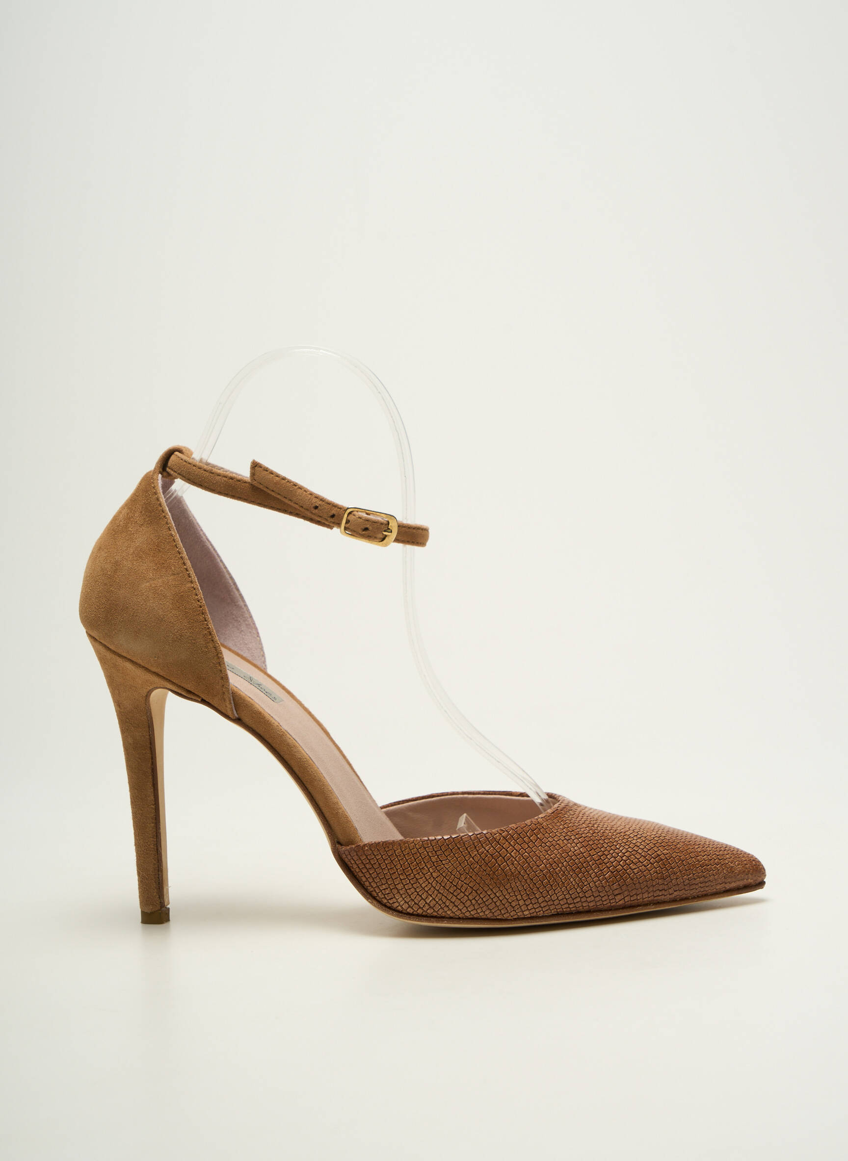 Aukštakulniai nubuko audinys 10 cm ir daugiau aukštakulniai rudas TOSCA BLU SHOES moteris