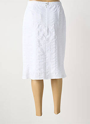 Pusilgis sijonas tiesi kirpimas baltas IMPULSION moteris
