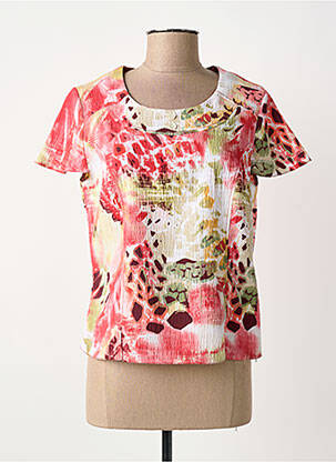 Viršūnė trumpas rankovės trumpas rankovės rožinė FRANCE RIVOIRE moteris
