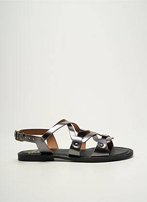 Sandalai/nu pėdos chiquet plokščias kulnas iki 3 cm sidabrinė STUDIO SCARPE moteris