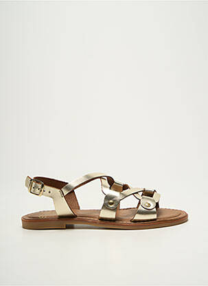 Sandalai/nu pėdos chiquet plokščias kulnas iki 3 cm auksas STUDIO SCARPE moteris