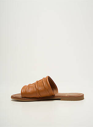 Mule/sabotai chiquet plokščias kulnas iki 3 cm rudas STUDIO SCARPE moteris