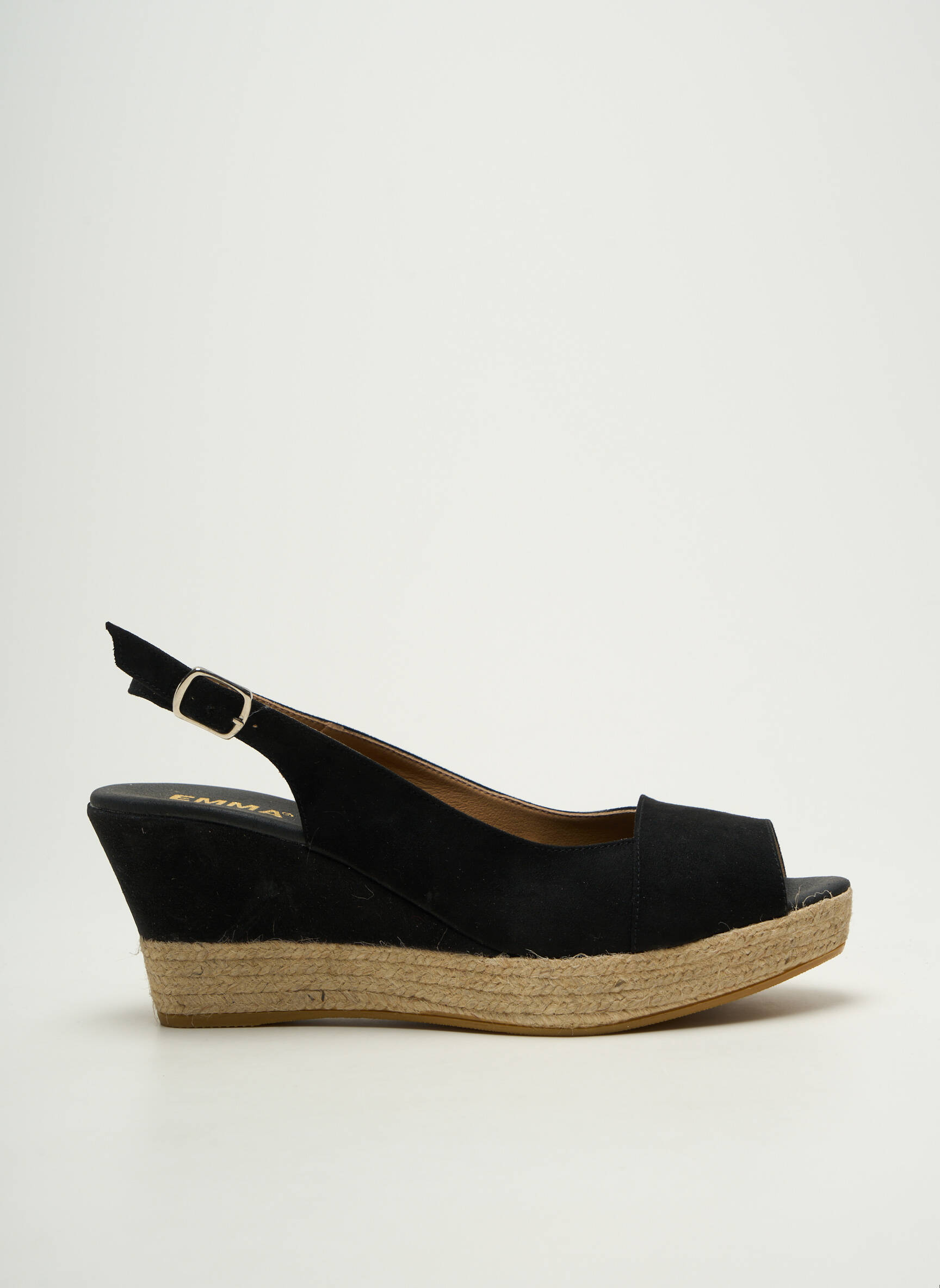 Espadrilės užsegimas kilpa(s) kulnas nuo 7 iki 9 cm juodas EMMA moteris