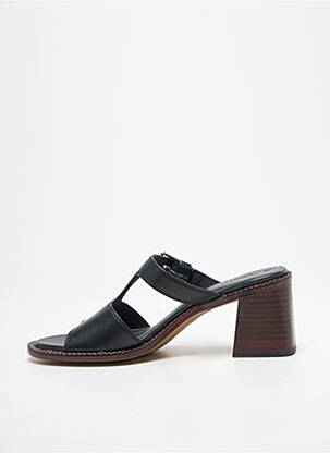 Mule/sabotai satino audinys kulnas nuo 7 iki 9 cm juodas TAMARIS moteris
