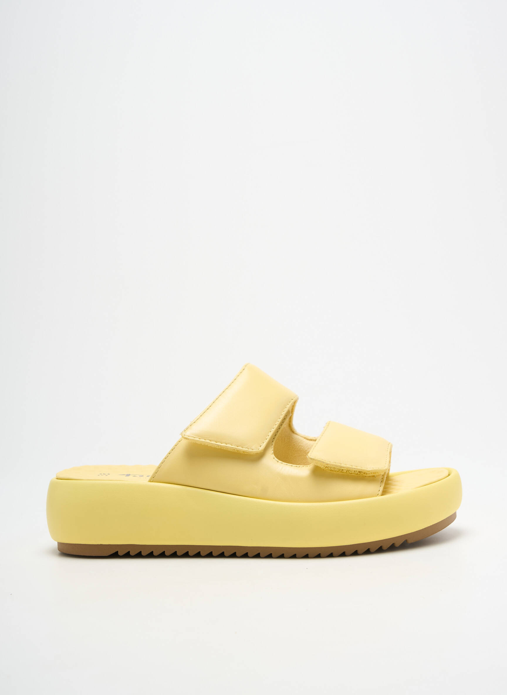Mule/sabotai satino audinys kulnas nuo 4 iki 6 cm geltona TAMARIS moteris