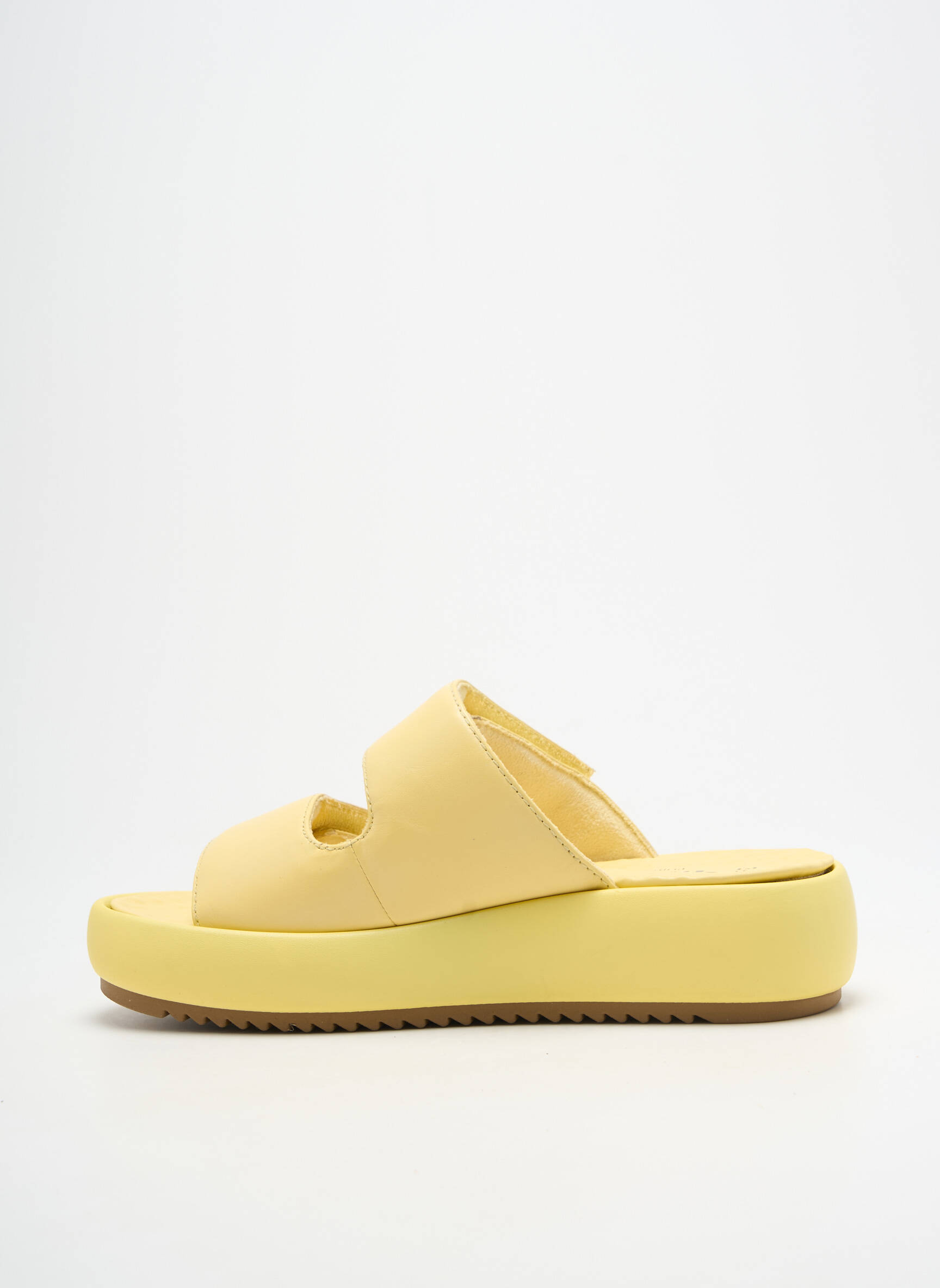 Mule/sabotai satino audinys kulnas nuo 4 iki 6 cm geltona TAMARIS moteris