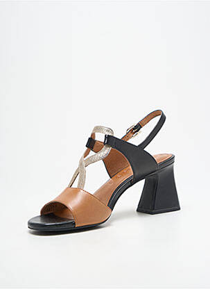 Sandalai/nu pėdos satino audinys kulnas nuo 7 iki 9 cm rudas TAMARIS moteris