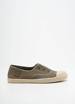 Slip-on batai išimama padas plokščias kulnas iki 3 cm žalias TITANITOS moteris