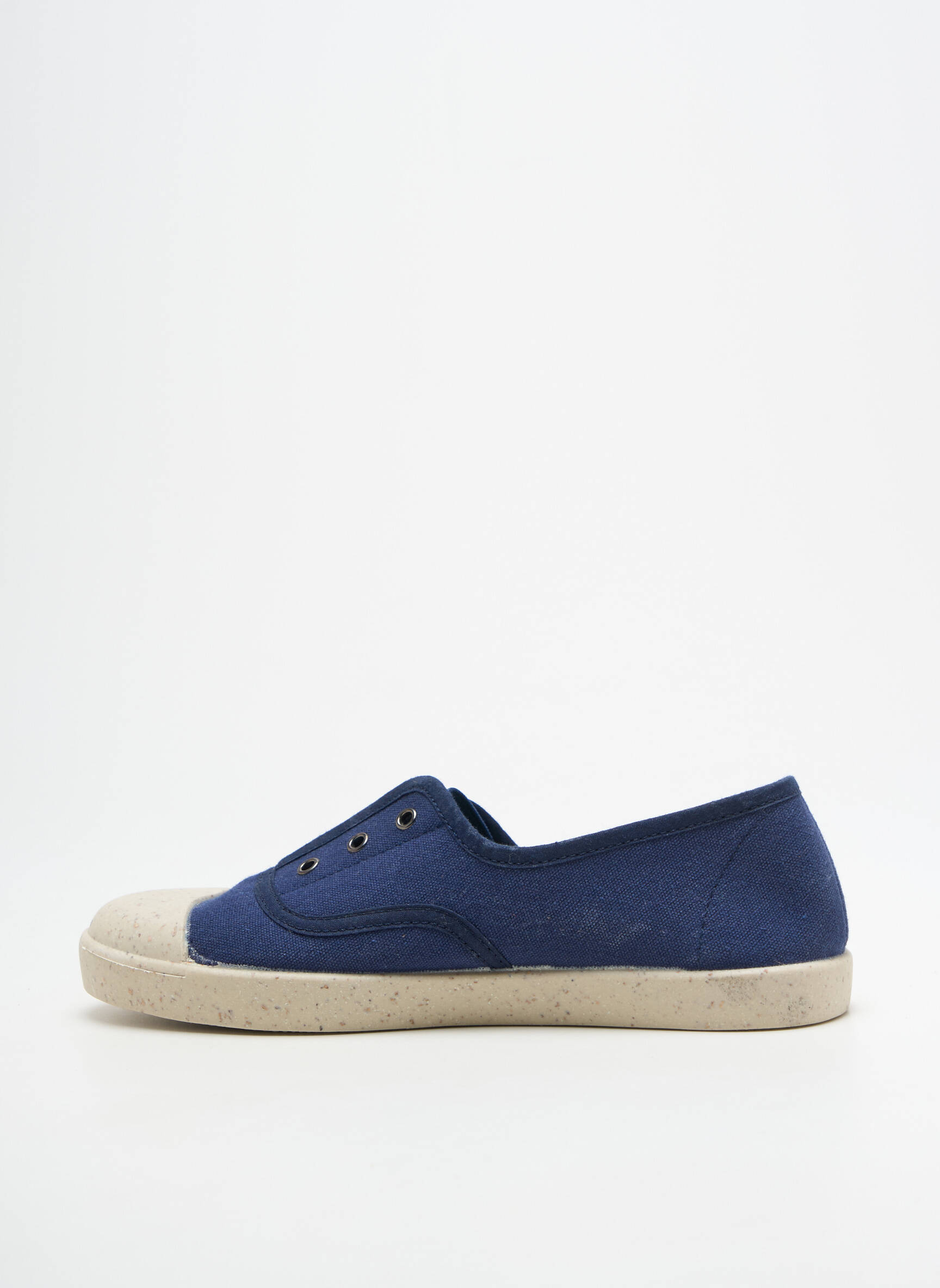 Slip-on batai išimama padas plokščias kulnas iki 3 cm mėlyna TITANITOS moteris