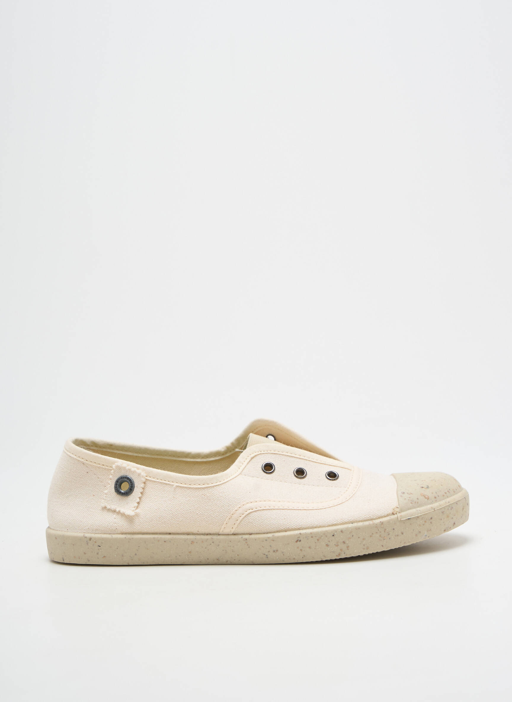 Slip-on batai išimama padas plokščias kulnas iki 3 cm bežinis TITANITOS moteris