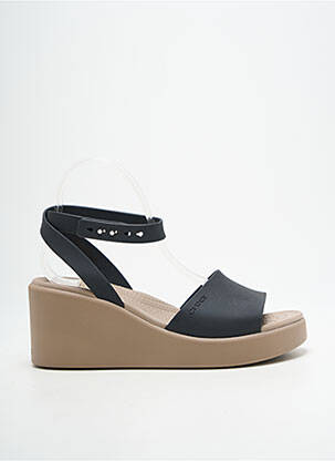 Sandalai/nu pėdos lygus medžiaga kulnas nuo 7 iki 9 cm juodas CROCS moteris