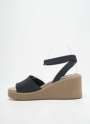 Sandalai/nu pėdos lygus medžiaga kulnas nuo 7 iki 9 cm juodas CROCS moteris