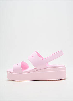 Sandalai/nu pėdos kompensuotas kulnas kulnas nuo 4 iki 6 cm rožinė CROCS moteris